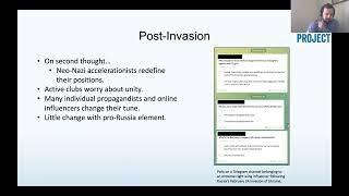 CEP Webinar: Western Extremists And The Russian Invasion Of Ukraine In 2022 | Joshua Fisher-Birch