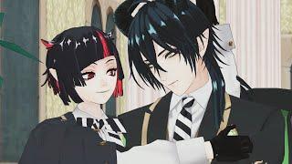 【MMD/meme】Disney Twisted Wonderland Diasomnia Pet the good boy  -  Malleus Draconia, Lilia Vanrouge