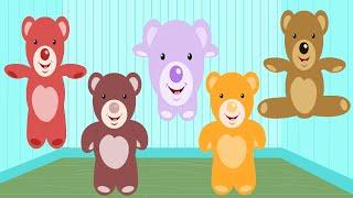 Five Little Teddy Bears | Nursery Rhymes For Children | Kids Tv Nursery Rhymes For Toddlers