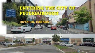 ENTERING CITY OF PETERBOROUGH, Ontario, Canada