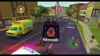 Simpsons Hit & Run - Destroying Police Cars