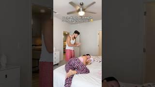 Pretending to be asleep to see how my fiancé reacts… #couple #couplegoals