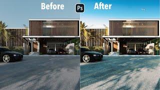 Fast & Easy Post-Production For ArchViz - Photoshop