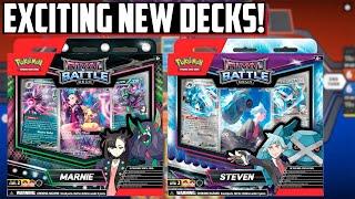 Pokemon TCG Marnie & Steven Rival Battle Decks Revealed! Features exclusive Morpeko & Beldum promos