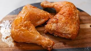 BRILLIANTLY simple, BUT SO DELICIOUS! Crispy chicken legs for lunch or dinner