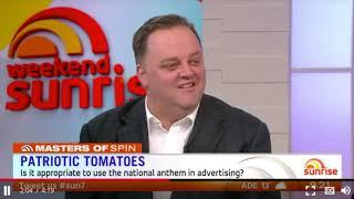 Dan Gregory   Channel 7 Sunrise   National Anthem