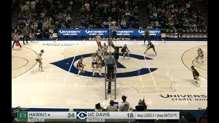 Hawaii Wahine Volleyball vs UC Davis (Nov. 9, 2024) Match 2