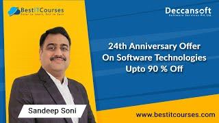 Deccansoft 24th Anniversary Offer On Software Technologies Upto 90 % Off