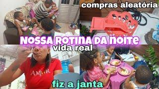 ROTINA REAL COM 5 FILHOS/FIZ A JANTA   NOSSA NOITE EM FAMÍLIA/COMPRINHAS ALEATÓRIAS. #viralvideo