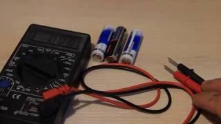 Как проверить заряд батарейки без вольтметра. How to check the battery charge without a voltmeter