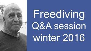 Freediving Q&A session winter 2016