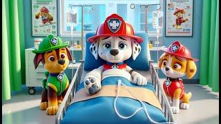 Paw Patrol Ultimate Rescue | OMG! MARSHALL GOT SICK! DON'T LEAVE SKYE ALONE - Rainbow 3