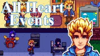 Sam All Heart Events! - Stardew Valley 1.5