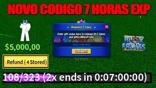 NOVO CÓDIGO +28 CÓDIGOS DE 2X XP BELI E RESET NO BLOX FRUITS 2024 - blox fruit codes