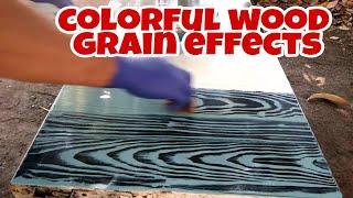 Paano Gawin Ang COLORED WOOD GRAIN EFFECTS | Best varnish/paints ideas & techniques