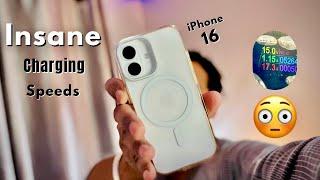 iPhone 16 have Insane Charging Speeds  - 45W Fast Charging - Full Test