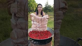 Pork crispy with chili cook recipe #food #recipe #shortvideo #shorts #cooking