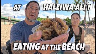 Paalaa Kai Market and Bakery Buying Food | Drive to Haleiwa Alii Beach and Eating at the Beach