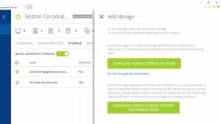 Acronis Backup Cloud for Service Providers: Storage configuration