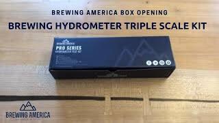 Brewing America Triple Scale Brewing Hydrometer Box Opening