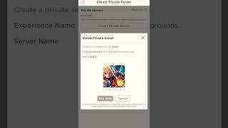 How to make private server in the strongest battlegrounds in roblox#shorts#game