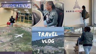 USA Travel Vlog : Fly with me from Kenya  to USA  via Paris France ️️