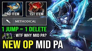 NEW OP MID PA First Item Madness Mask + Echo Sabre 1 Shot Unlimited Methodical Crit Dota 2