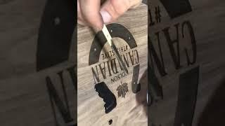 Laser Engraving Wood Table