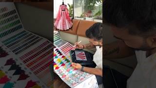 Lehenga Making Process || Multi color Sequence Embroidery work Designer Lehenga choli #lehengas