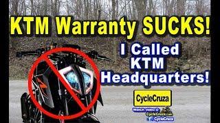 KTM Warranty SUCKS! I CALLED KTM HEADQUARTERS!! | MotoVlog