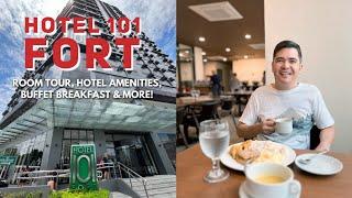 HOTEL 101 FORT IN TAGUIG CITY: Room Tour, Buffet Breakfast, Hotel Amenities, Review and More!