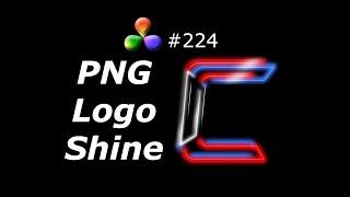 DaVinci Resolve Tutorial: How To Add A Shine To A PNG Logo Image