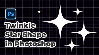 Easy How to Make Twinkle Star Shape in Photoshop