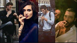 Top Turkish Actors Who Are Bad Smokers  - Can Yaman, Tuba, Burak Deniz … More 