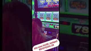 WOW SHE WON MILLION DOLLAR JACKPOT NO REACTION