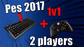 How to play Pes 2017 2 players with keyboard and a controller