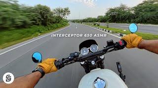 INTERCEPTOR 650 POWERAGE EXHAUST | ASMR RIDE | Pure Engine Sound [8K]