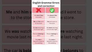 English Grammar Errors and correction #englishmistakes