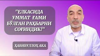 "ЕЛКАСИДА УММАТ ҒАМИ БЎЛГАН РАҲБАРНИ СОҒИНДИК!"  (ҲАБИБУЛЛОҲ АКА)