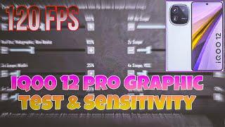 Iqoo 12 pro PUBG MOBILE Graphic Test & Sensitivity 