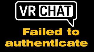 VRChat failed to authenticate with realtime servers failed, 503 service temporarily unavailable