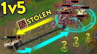 40 IMPOSSIBLE 1v5 OUTPLAYS IN LEAGUE OF LEGENDS