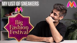 MYNTRA BIG FASHION FESTIVAL( SEPTEMBER 2024) | MY SNEAKER LIST