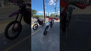 Gotta link up with homie and film a full side by side comparison #surron #ktm