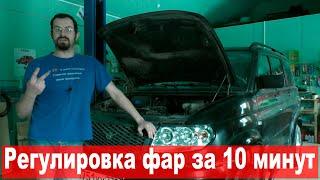 Простая регулировка фар за 10 минут (пример УАЗ Патриот)