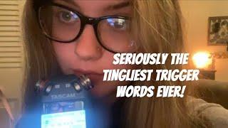 asmr | clicky ear 2 ear trigger words [binaural]