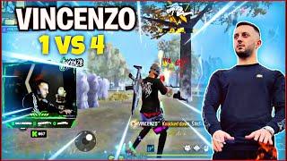 VINCENZO 1 vs 4 Clash Squad Custom with Subscribers || Garena Free Fire with RTX 5090