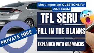 TfL SERU Fill in the Blanks: Grammar Tips and Real Exam Questions Unveiled (2024) || SERU Training