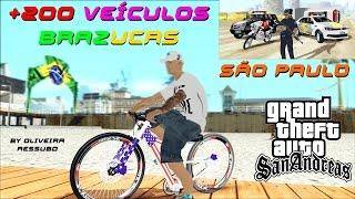 GTA PACK DE + 200 VEÍCULOS BRAZUCAS SÃO PAULO PARA GTA SA FULL HD 1080p