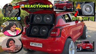 RDS Subwoofers में आगलग गई| Cute Girls Reactions/POLICEPART-4 ||  Harshit Vlogs